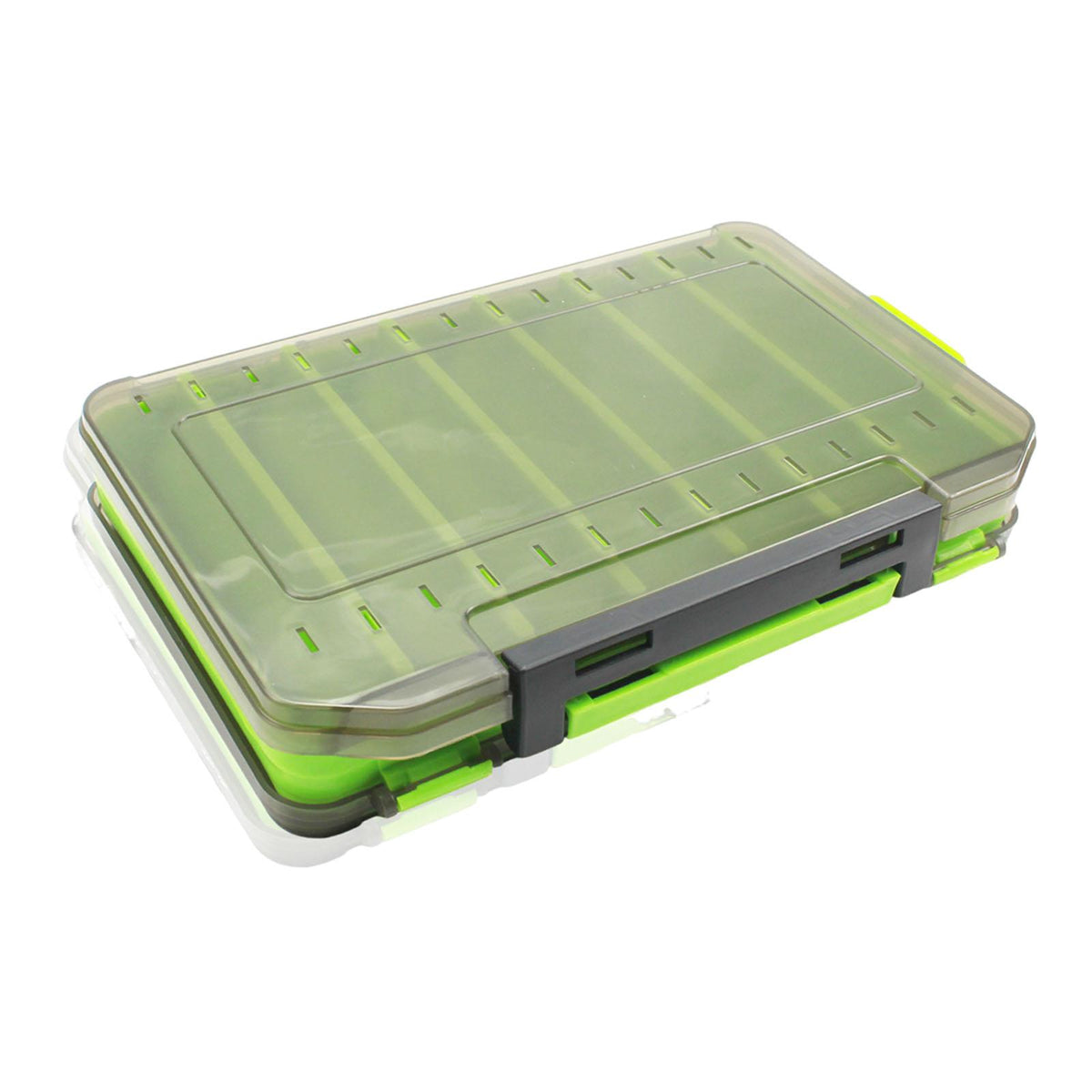 Maxbell Double Sided Fishing Tackle Box Portable Multipurpose Storage Organizer Case 19.5cmx12.5cmx3.5cm