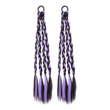 Maxbell 2x Braids Extensions Hair Extensions for Holiday Stage Performance Daily Use violet