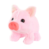 Maxbell Electronic Plush Pig Soft Moving Mouth Walking Piggy Toy for Boys Kids Girls pink