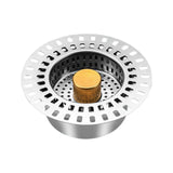 Maxbell Sink Press Core Drain Strainer Water Storage against Odors for Hotel Kitchen Gold
