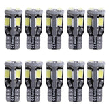 Maxbell 20pcs T10 1206 9SMD/5630 10SMD Car White Canbus LED Side Tail Lights Bulbs