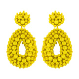 Drop Earrings Trendy Ethnic Dangle Earrings for Birthday Gift Vacation Party Yellow