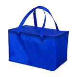 Maxbell Insulated Lunch Box with Handle Picnic Handbag for Office Outdoor Restaurant Blue 41x29x26cm