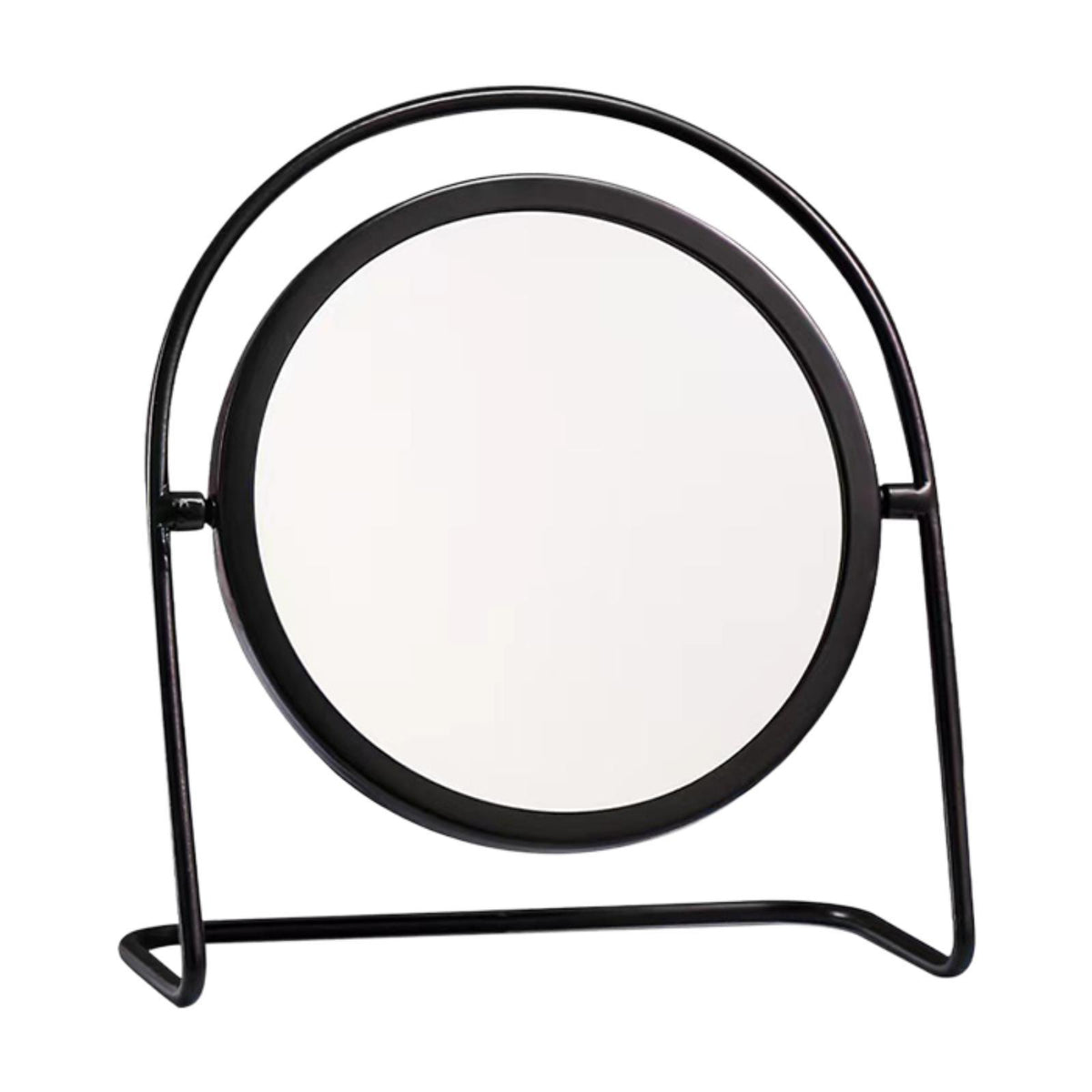 Maxbell Makeup Mirror for Desk Vanity Table Round Mirror for Home Decor Vanity Table Black