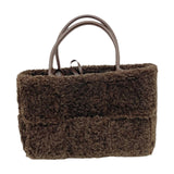 Maxbell Women Tote Bag Lightweight Female Hobo Bag Plush Bag for Shopping Street Brown