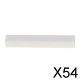 Maxbell 54x6 String Acoustic Guitar Bone Bridge Nut for Guitar Replacements Parts