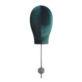Maxbell Manikin Head Hat Display Head for Beginner Stylist Home Salon Making Styling Green