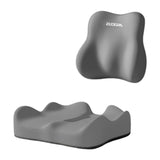 Waist Support Pillow Comfortable Soft Chair Cushion for Couch Office Travel Gray