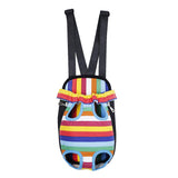 Maxbell Maxbell Nylon Pet Dog Cat Carrier Backpack Front Tote Carrier Net Bag Rainbow S
