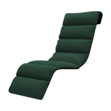 Maxbell Chaise Lounge Cushion recliner Chair Cushion for Indoor Office Patio Dark Green