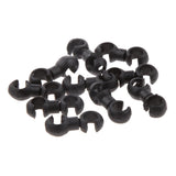 Maxbell Set 20 pcs Cycle Bike MTB Brake Cable S Style Clips House Hose Guides Black
