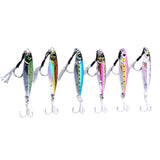 Maxbell 6 Pieces Fishing Lures Baits Saltwater Hard Baits Fishing Jigs Jigging Lures 4.5cmx2cmx1cm