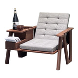 Maxbell 1: 12 Miniature Dollhouse Armchair End Table Accessories Decor Reading Chair