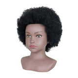 African Mannequin Head Weave Wig Display Model Head for Practice Hairdresser Girls