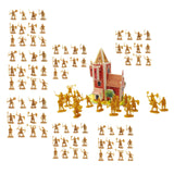 1/72 Medieval Castles Knight Action Figure Toy Big for Ages 3 4 5 6 7 8 9 10 gold