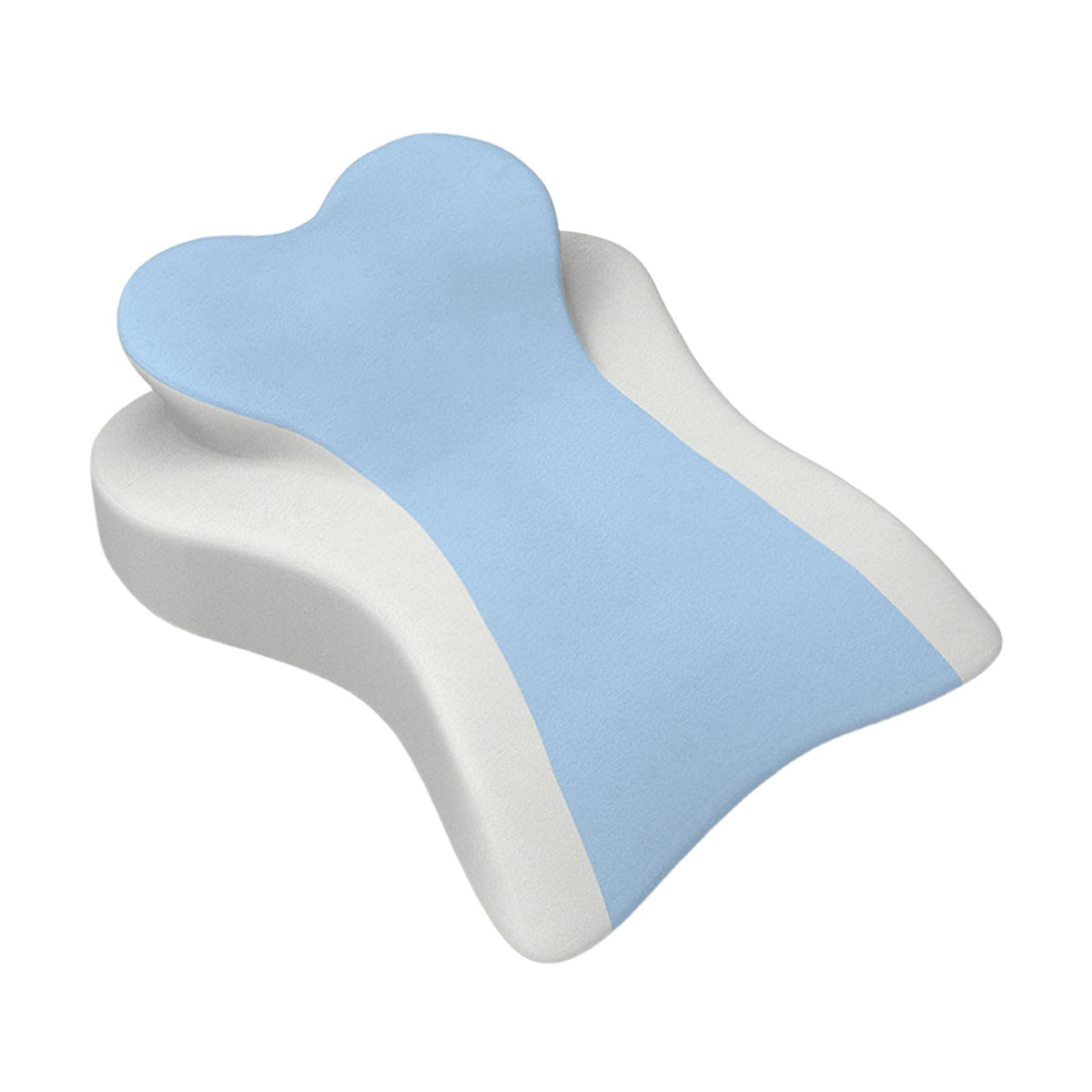 Maxbell Face Down Pillow Versatile Back Support for Watching Movies Reading Relaxing Blue