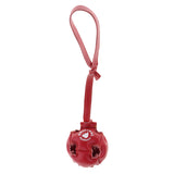 Maxbell Maxbell Pet Dog Puppy Toy Hollow Ball with Rope Handle Easy to Throw Red