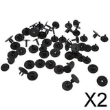 Maxbell 2x30pcs Nylon Bumper Fastener Rivet Retainer for  3 SERIES E36