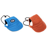 Maxbell 2 Pieces Small Pet Dog Cat Kitten Baseball Hat, Neck Strap Cap Sunbonnet
