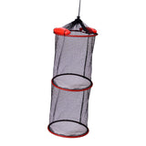 Maxbell Float Fish Basket Kayak Accessories Foldable for Leaches Minnows Live Caught Double Layer