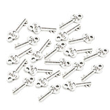 Maxbell 20PC Vintage Zinc Alloy DIY Jewelry Accessory Key Pendant Car Key Ring Chain