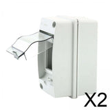 Maxbell 2xPower Distribution Protection Box Waterproof Distribution Box for Hotel Home