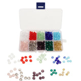 Maxbell Maxbell 500pcs Mixed Colors 6mm Crystal Glass Rondelle Faceted Loose Spacer Beads