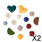 Maxbell 2xBeach Bag Charms Accessories Beach Handbag PVC Tote Inserts Buckle Ornaments Style A