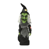 Maxbell Halloween Witch Decor Scary Electronic Toy for Trick or Treat Parties Events
