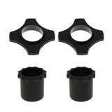 Maxbell 2 Pcs Mic Slip Holder Roller Microphone and Button Rod Sleeve Set Black