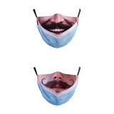 Maxbell Prank Face Mask Reusable Adjustable Prank Bandanas Fashion Scarf for Adult .