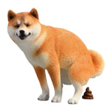 Maxbell Dog Figurine Creative Car Dashboard Decor for Bedroom Fireplace Cabinet Yellow
