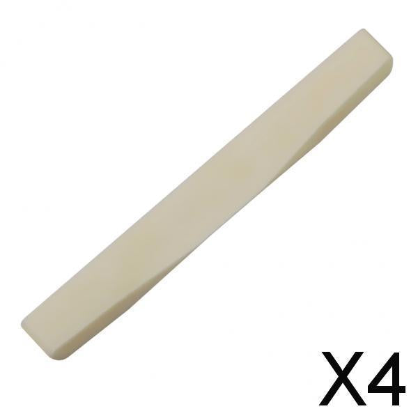 Maxbell 4xCattle Bone Bridge Saddle for Acoustic Guitar 75mm