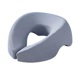 Maxbell Face Down Pillow Removable Cover Ergonomic for Massage Chair Airplane Travel light blue