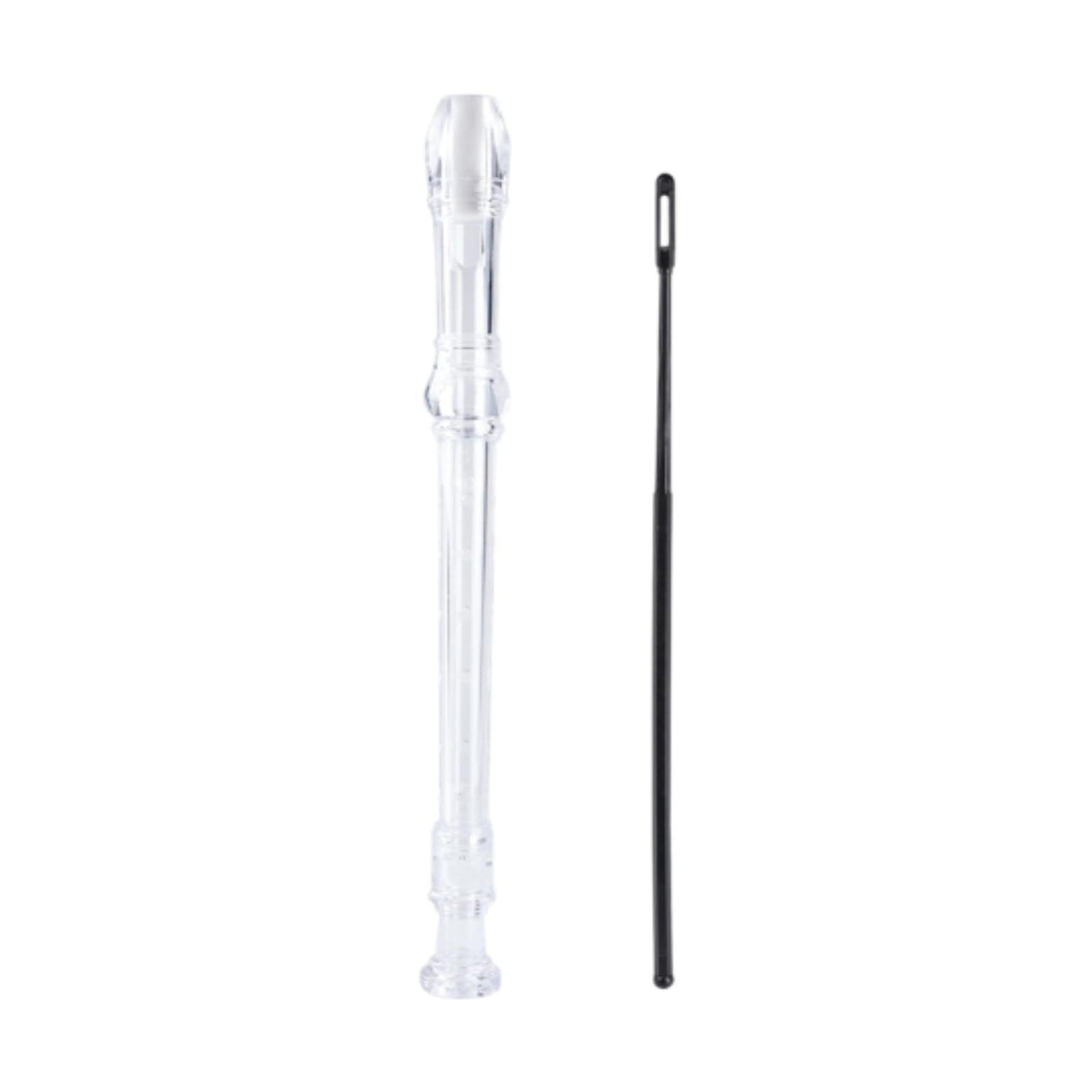 Maxbell Soprano Recorder Instrument Flute 8 Hole Treble Flute Entertainment Clear