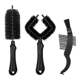 Maxbell Maxbell Bicycle Cleaning Brush Bike Chain Tyre Wheel Wash Cleaner Tool Set Black