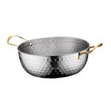 Maxbell Korea Ramen Pot Stockpot Household Seafood Pot for Restaurant Camping Picnic Silver 20cm