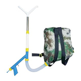 Maxbell Fertilizer Spreader Handheld Corn Vegetables Adjustable Fertilizer Dispenser Y Stainless Steel
