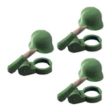 Maxbell 3 Pieces Salute Beer Bottle Helmet Novelty for Camping Themed Party Green