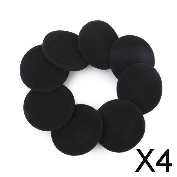 Maxbell 4x8Pcs Replacement HeadPhone Headset Earphone Foam Sponge Ear Pads Covers 65mm