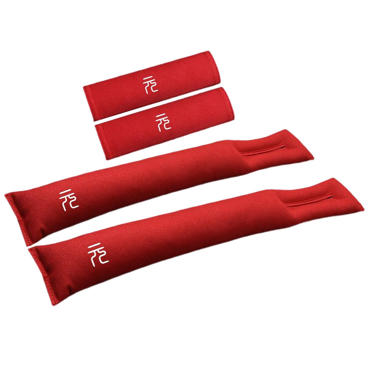 2 Pieces Seat Gaps Filler Pad Parts for Byd Yuan Pro Plus Red