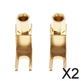 Maxbell 2x2 Pieces hi-end Banana to Spade Adapter Plug / Speaker Cable