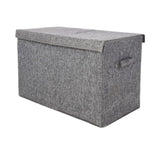 Maxbell Kids Toys Storage Box with Lid Clothes Container for Living Room Closet Home Gray