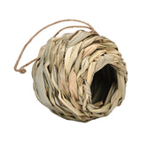 Maxbell Hand Woven Bird Nest Sturdy Hanging Grass Bird House for Outside Home Indoor 12x12cm