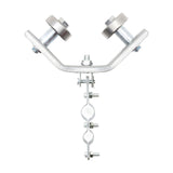 Maxbell Crane Bearing Wheel Parts Crane Bearing Wheel Pulley for Lifts Heavy Objects 50x50 Long Clip Type