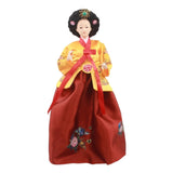 Maxbell Korean Hanbok Doll Cute 12 inch Female Statue for Home Office Tabletop Decor Style G