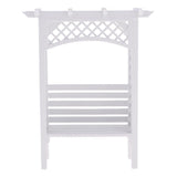 Maxbell 1/12Dollhouse Miniature Wooden Flower Storage Rack Display Shelf Stand White