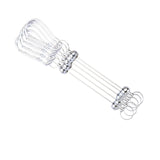Maxbell 5 Pieces Beadable Carabiner Clips Buckle for Backpack Charms Keychain Making silver