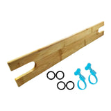 Maxbell Bamboo Baby High Chair Footrest Sturdy Ergonomic Design Easily Install Pedal