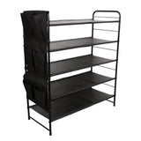 Maxbell Shoe Rack Vertical Metal Storage Organizer for Bedroom Small Space Apartment 5 Layer